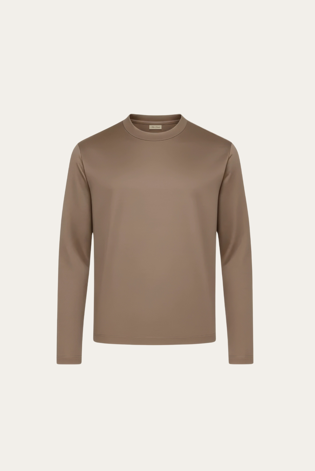 Taupe Long Sleeve – Premium Mercerized Cotton Long Sleeve T-Shirt