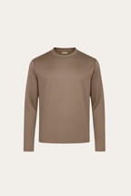 Taupe Long Sleeve – Premium Mercerized Cotton Long Sleeve T-Shirt