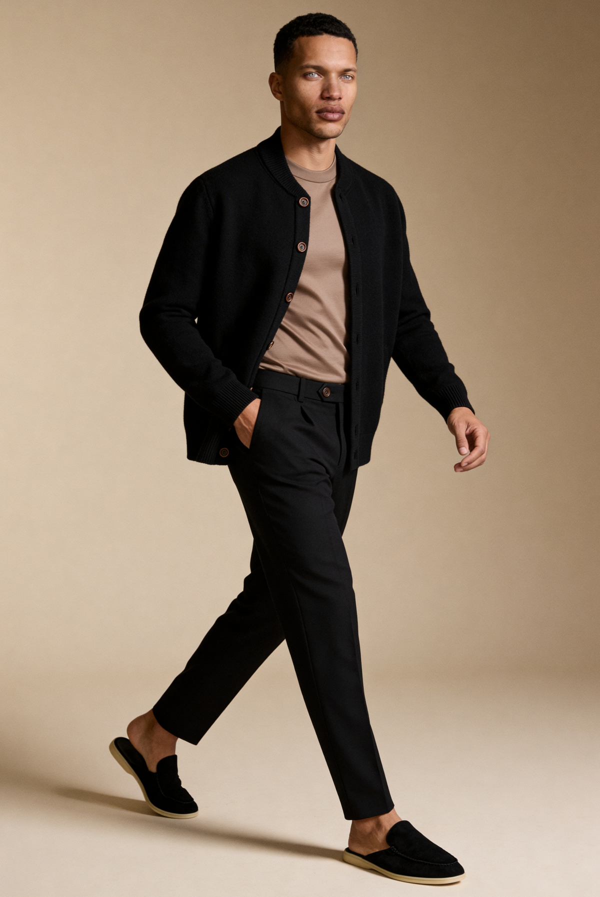 Taupe Long Sleeve – Premium Mercerized Cotton Long Sleeve T-Shirt