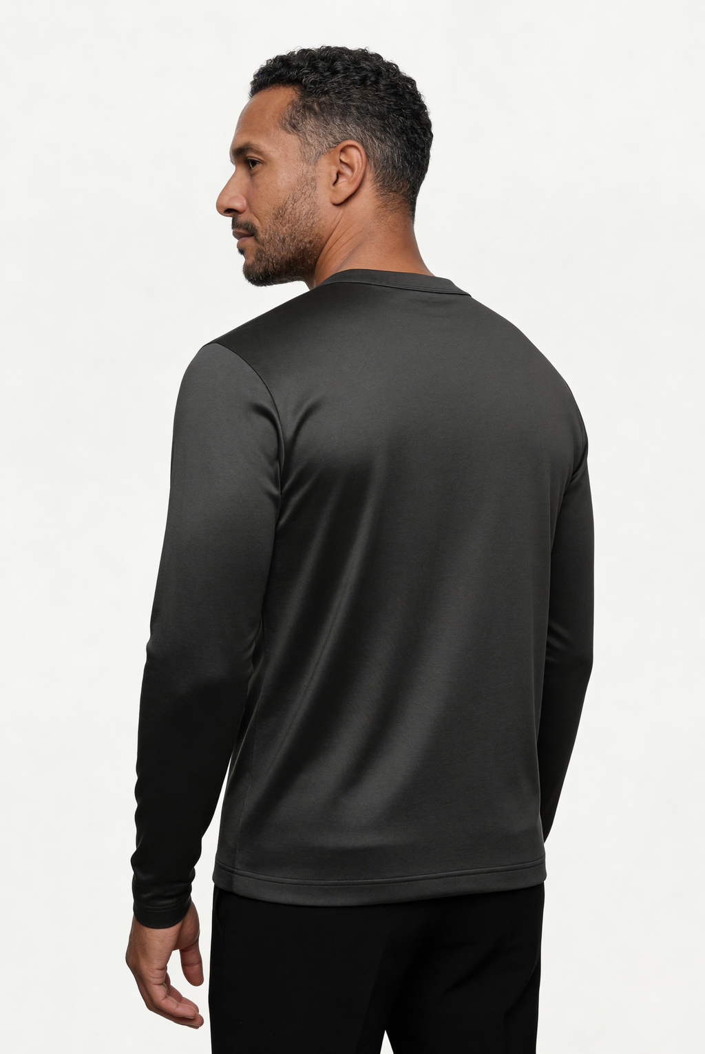 Grey Imperial Long Sleeve – Premium Mercerized Cotton Long Sleeve T-Shirt