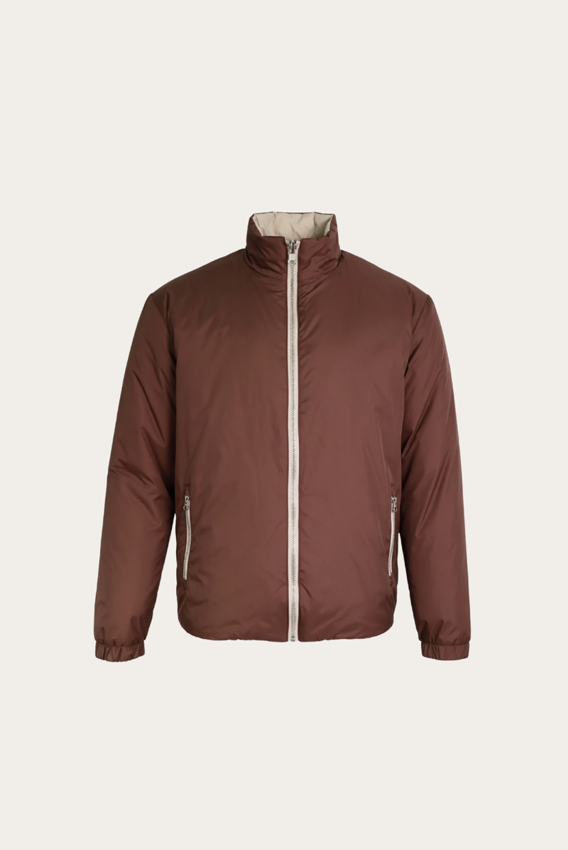 Brown Windbreaker – Reversible Lightweight Long Sleeve Windbreaker