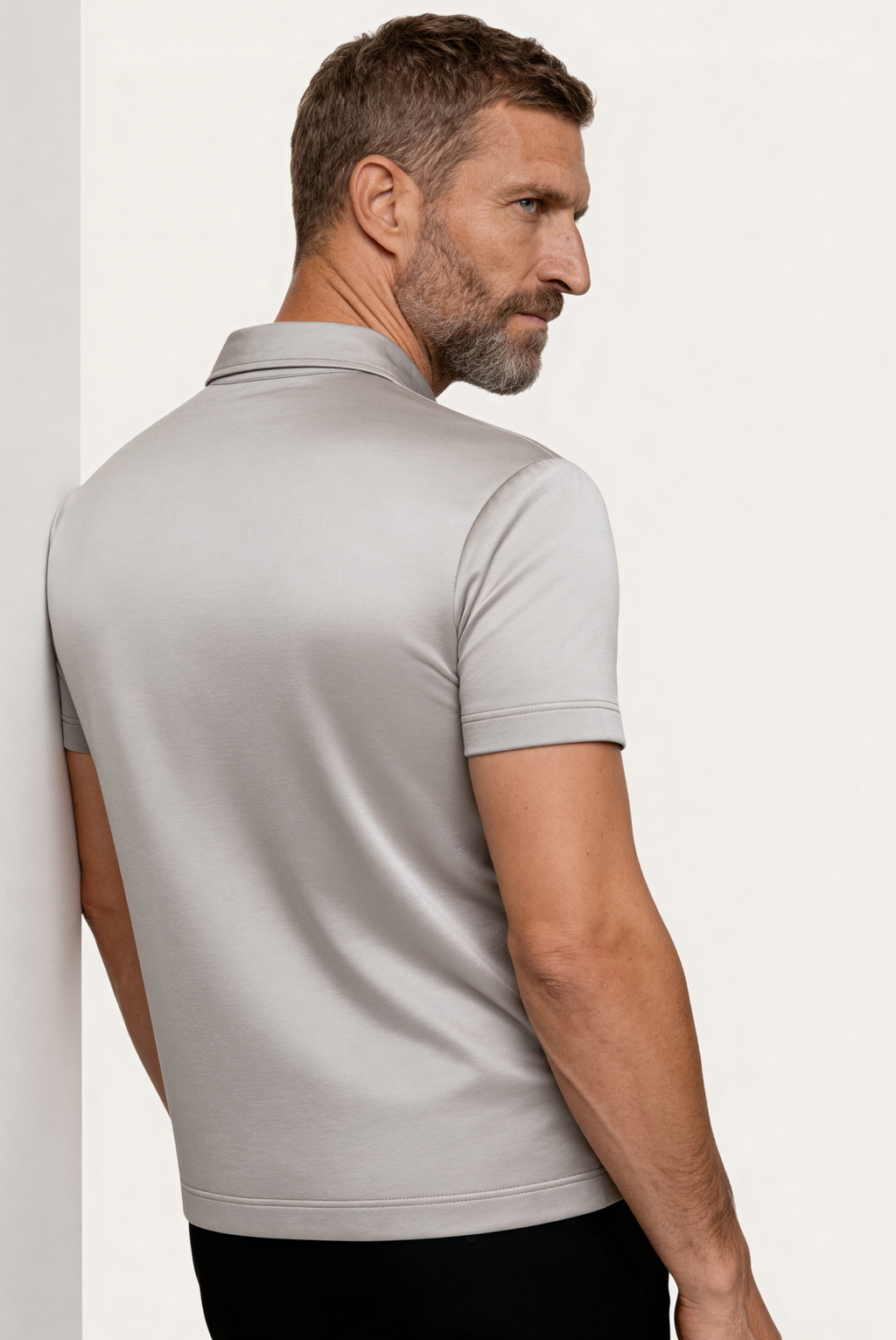 Greige Imperial Polo – Premium Mercerized Cotton Polo Shirt