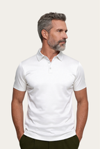 White Imperial Polo – Premium Mercerized Cotton Polo Shirt