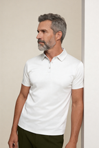 White Imperial Polo – Premium Mercerized Cotton Polo Shirt