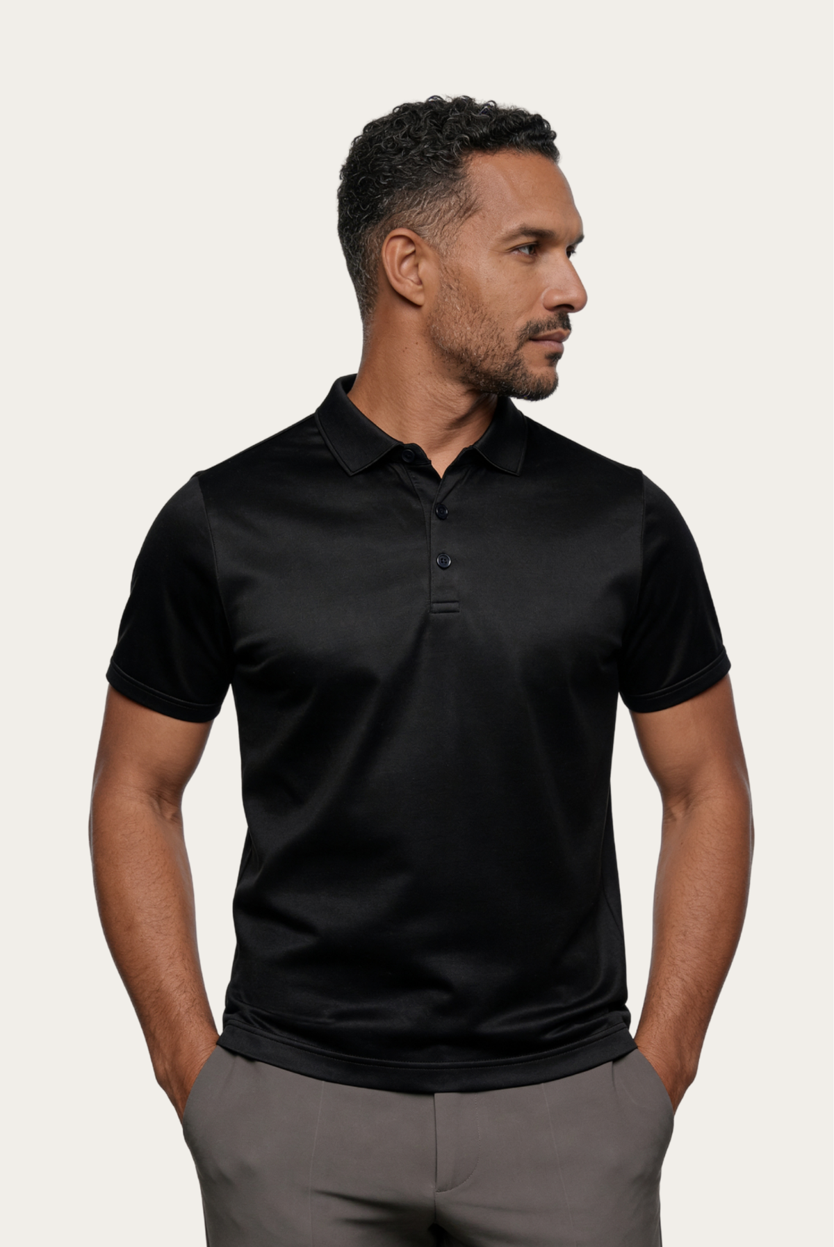 Black Imperial Polo – Premium Mercerized Cotton Polo Shirt