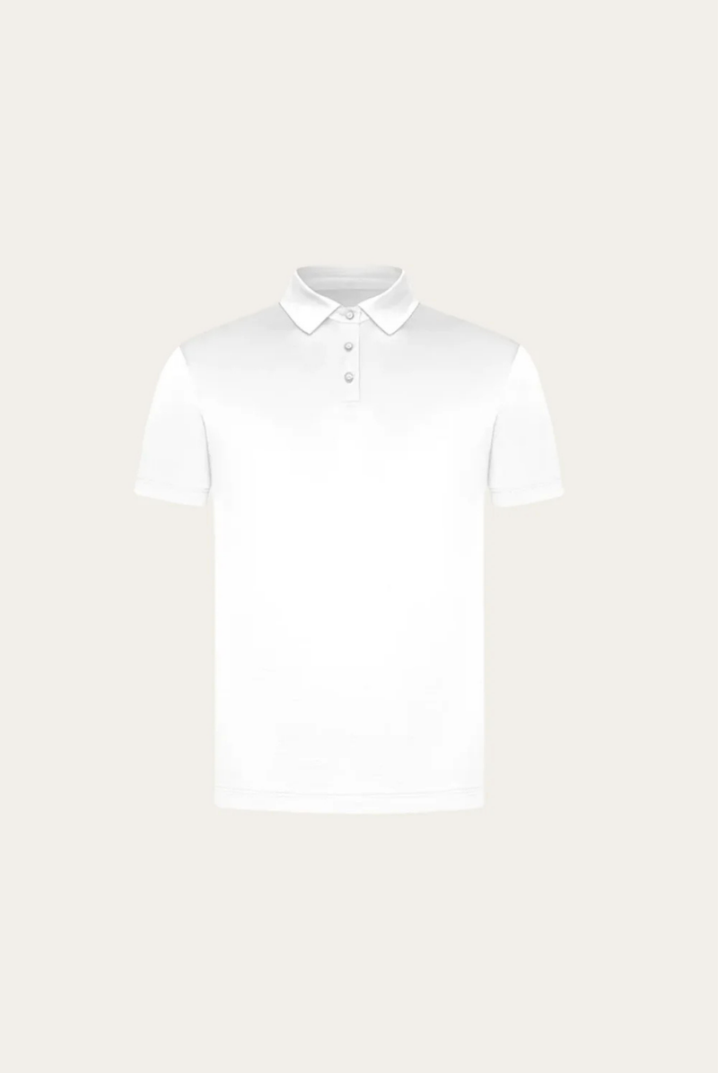 White Imperial Polo – Premium Mercerized Cotton Polo Shirt