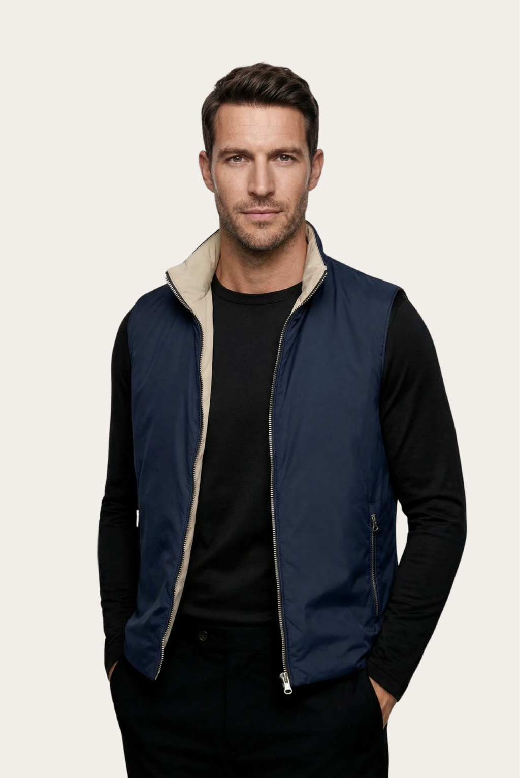 Navy Engineered Gilet – Reversible Lightweight Tech Gilet