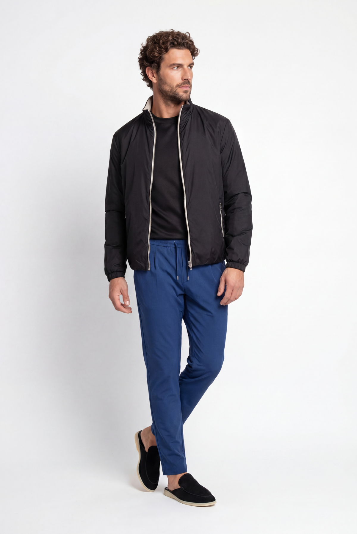 Blue Sarh Pantalon – Tailored Stretch Trousers