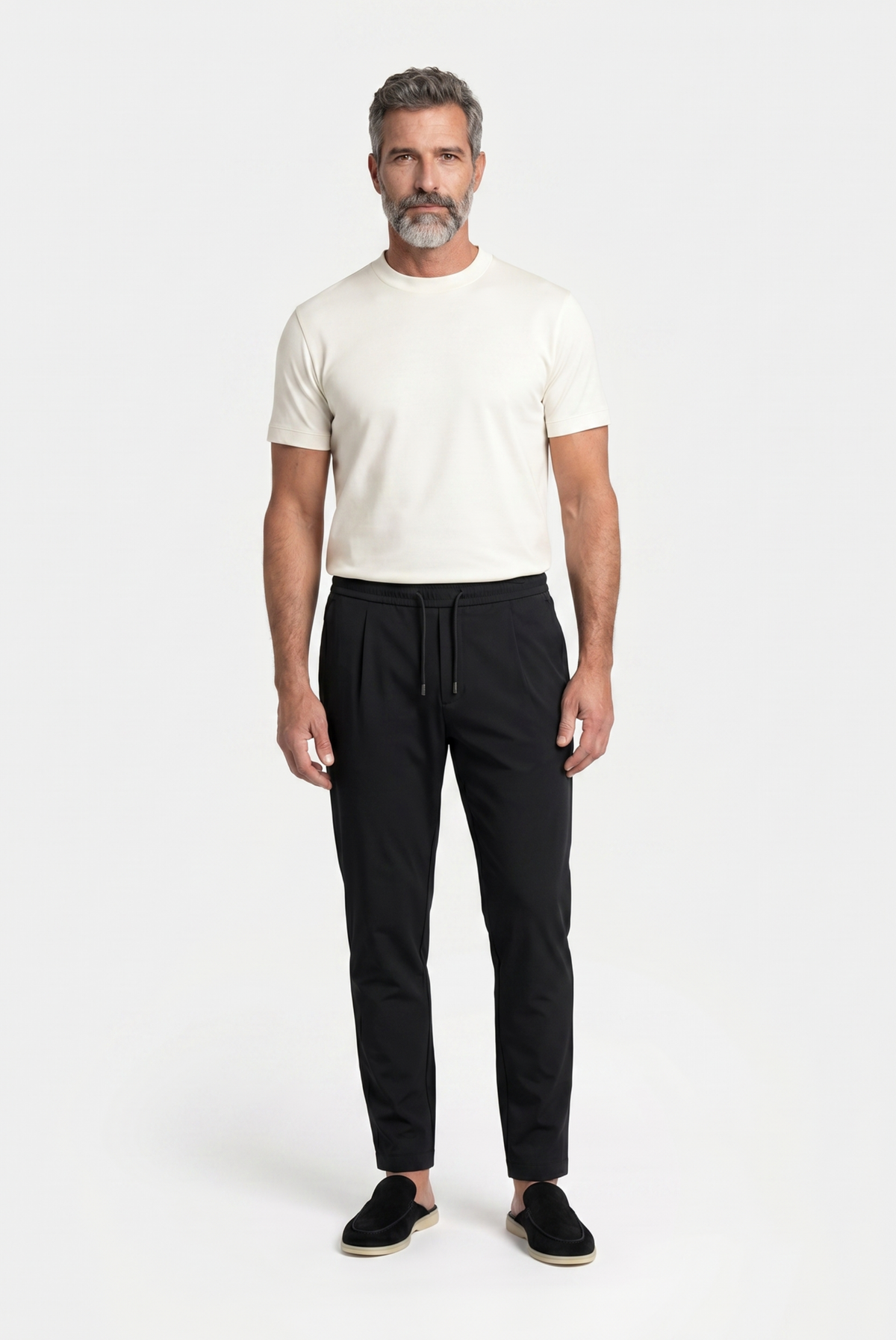 Black Sarh Pantalon – Tailored Stretch Trousers