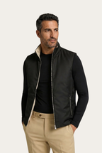 Black Engineered Gilet – Reversible Lightweight Tech Gilet