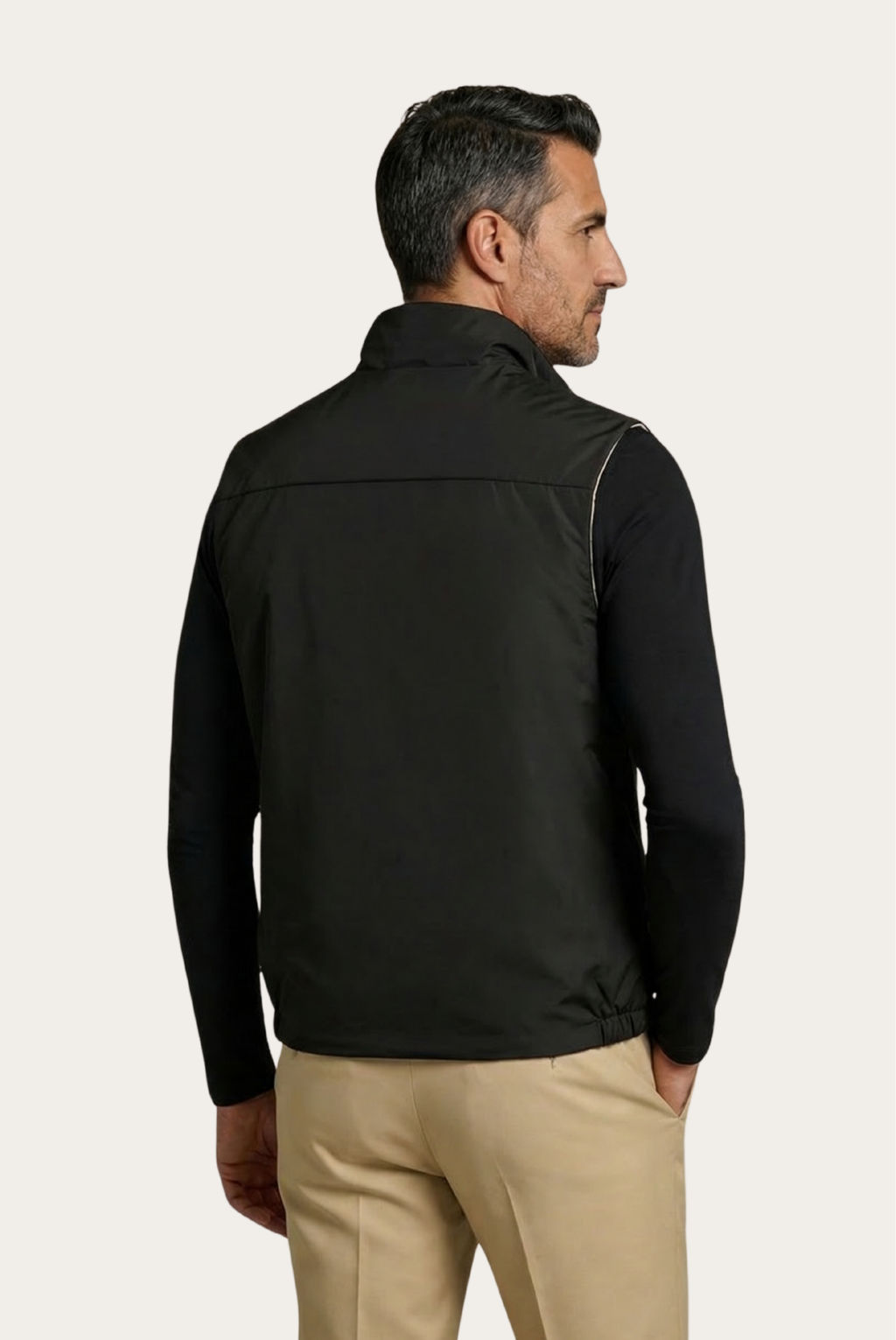 Black Engineered Gilet – Reversible Lightweight Tech Gilet