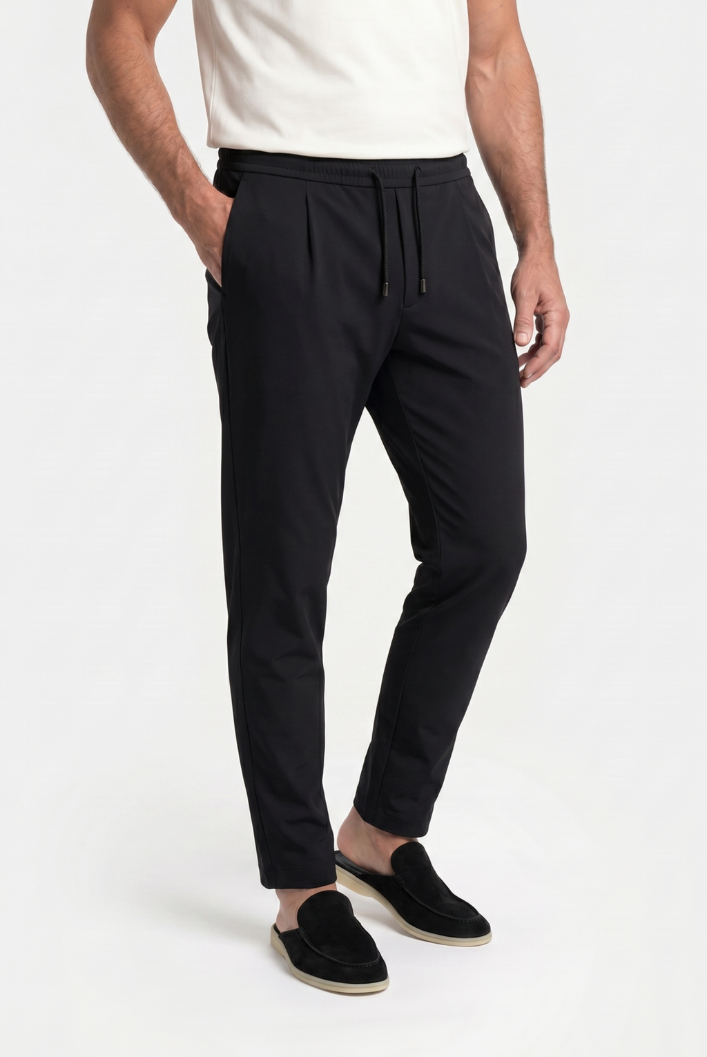 Black Sarh Pantalon – Tailored Stretch Trousers