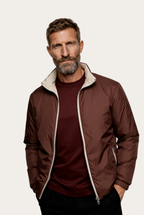 Brown Windbreaker – Reversible Lightweight Long Sleeve Windbreaker