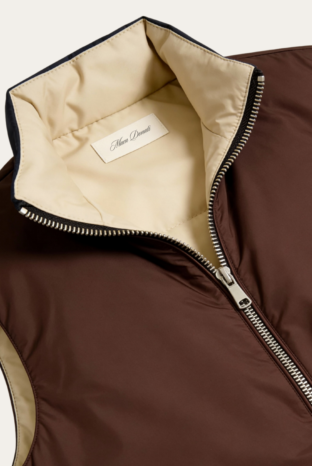Brown Engineered Gilet – Reversible Lightweight Tech Gilet
