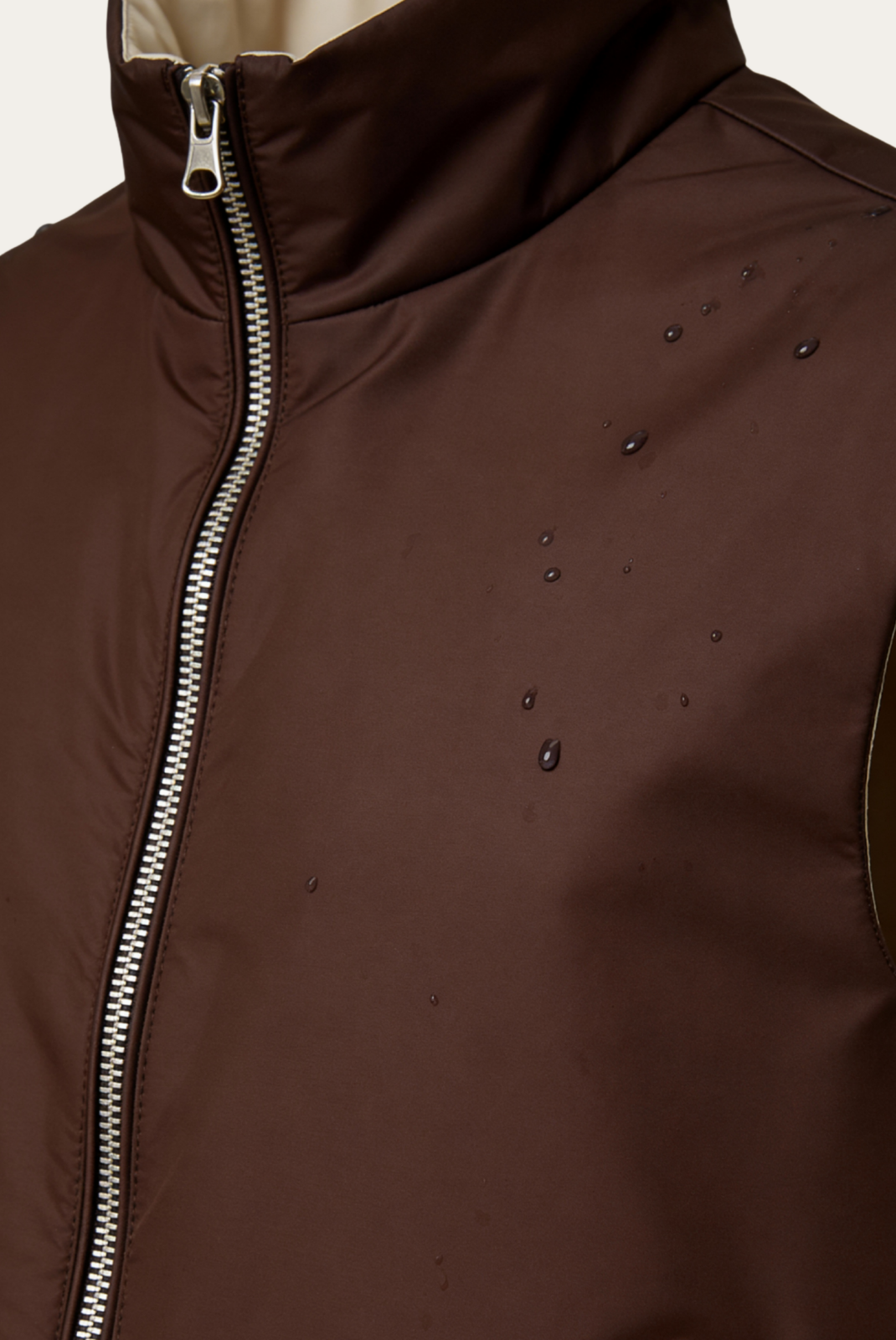 Brown Engineered Gilet – Reversible Lightweight Tech Gilet