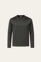 Grey Imperial Long Sleeve – Premium Mercerized Cotton Long Sleeve T-Shirt