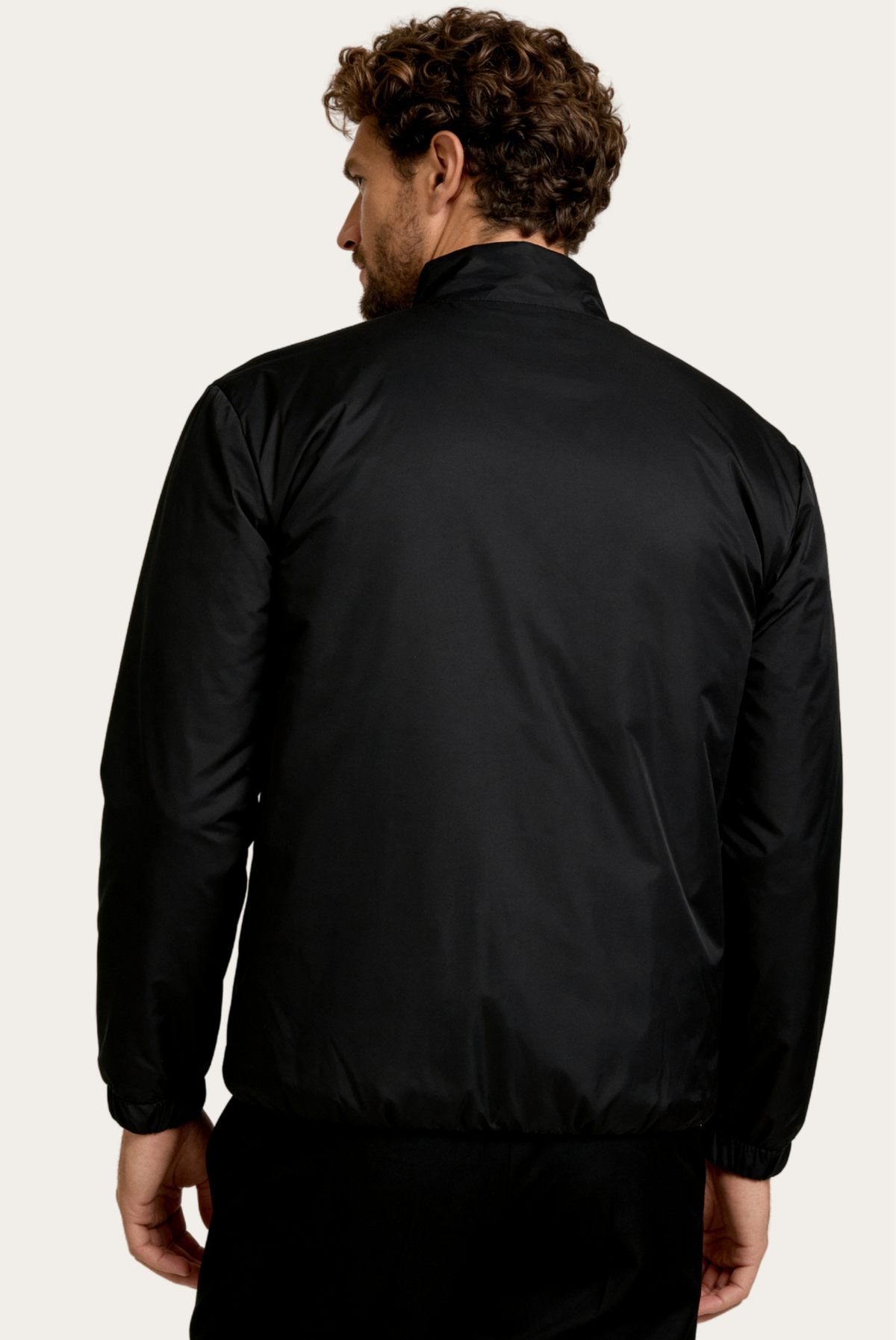 Black Windbreaker – Reversible Lightweight Long Sleeve Windbreaker