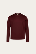 Burgundy Long Sleeve – Premium Mercerized Cotton Long Sleeve T-Shirt