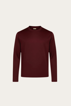 Burgundy Long Sleeve – Premium Mercerized Cotton Long Sleeve T-Shirt