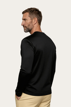 Black Long Sleeve – Premium Mercerized Cotton Long Sleeve T-Shirt