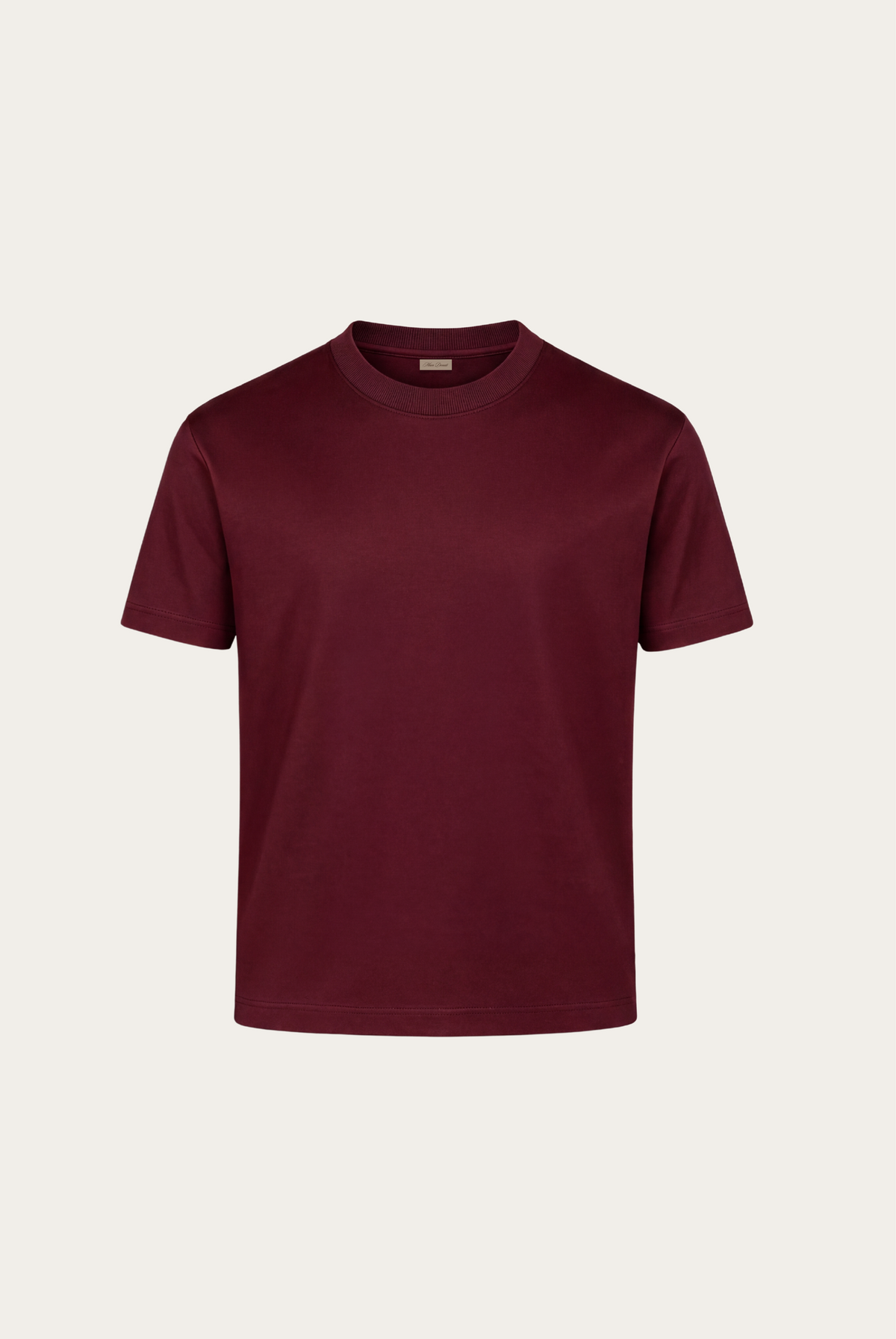 Burgundy Imperial Tee – Premium Mercerized Cotton T-Shirt