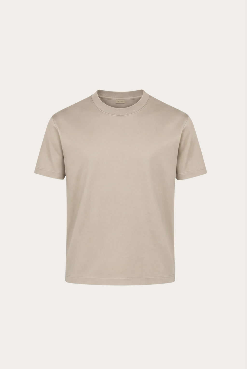 Greige Imperial Tee – Premium Mercerized Cotton T-Shirt