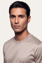 Greige Imperial Tee – Premium Mercerized Cotton T-Shirt