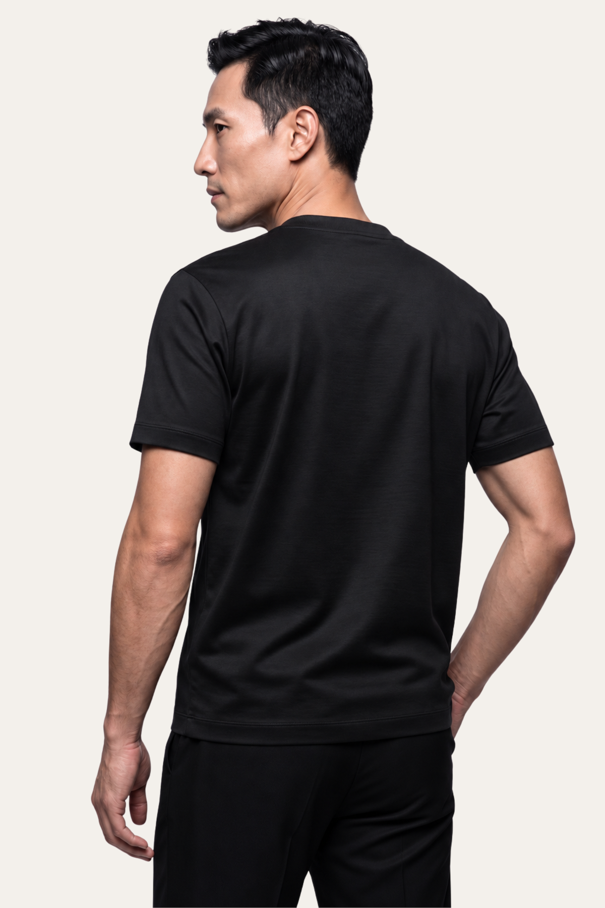 Black Imperial Tee – Premium Mercerized Cotton T-Shirt