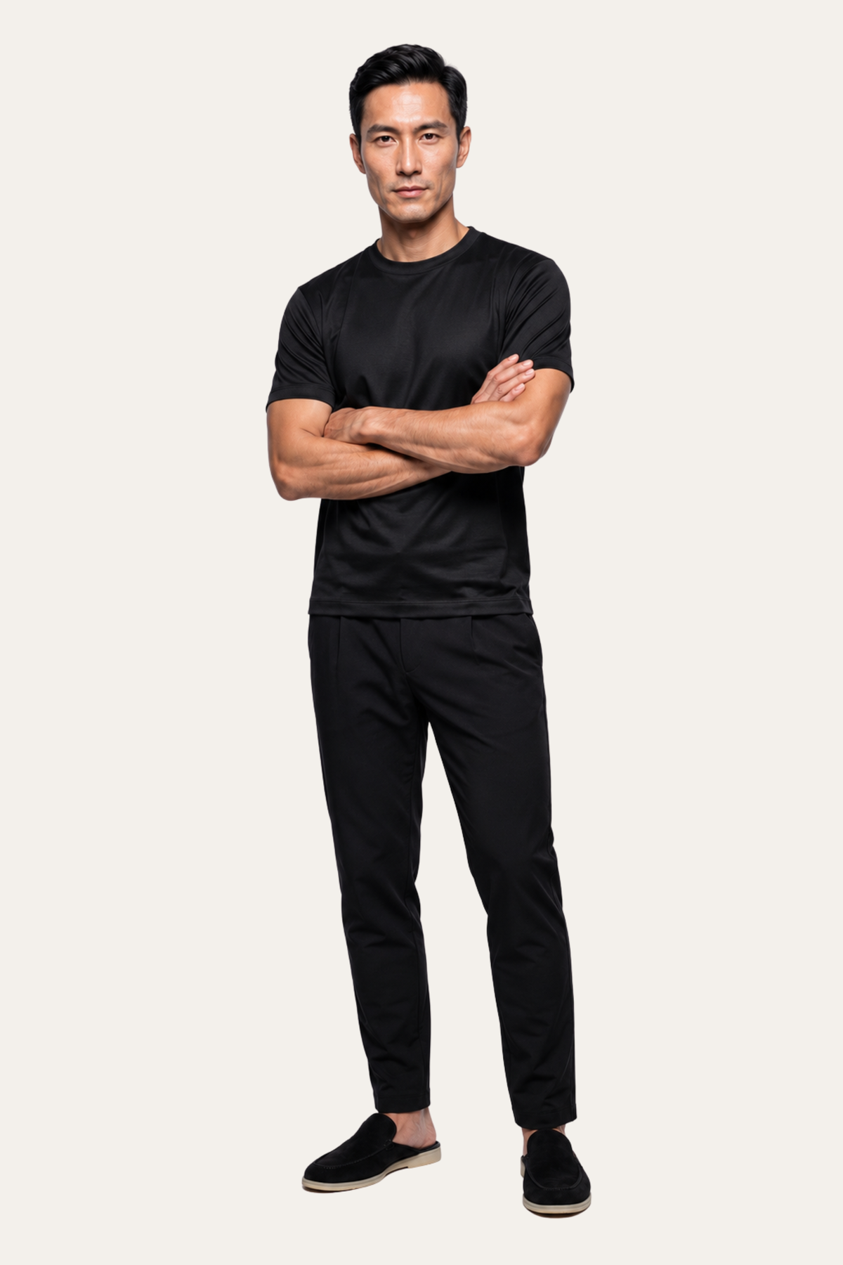 Black Imperial Tee – Premium Mercerized Cotton T-Shirt