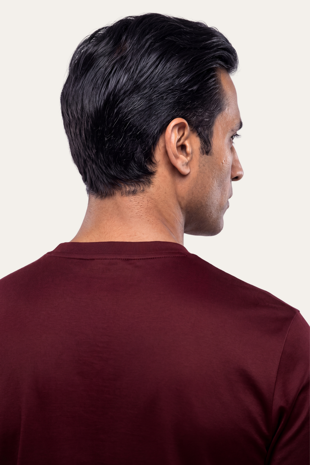 Burgundy Imperial Tee – Premium Mercerized Cotton T-Shirt