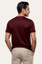 Burgundy Imperial Tee – Premium Mercerized Cotton T-Shirt