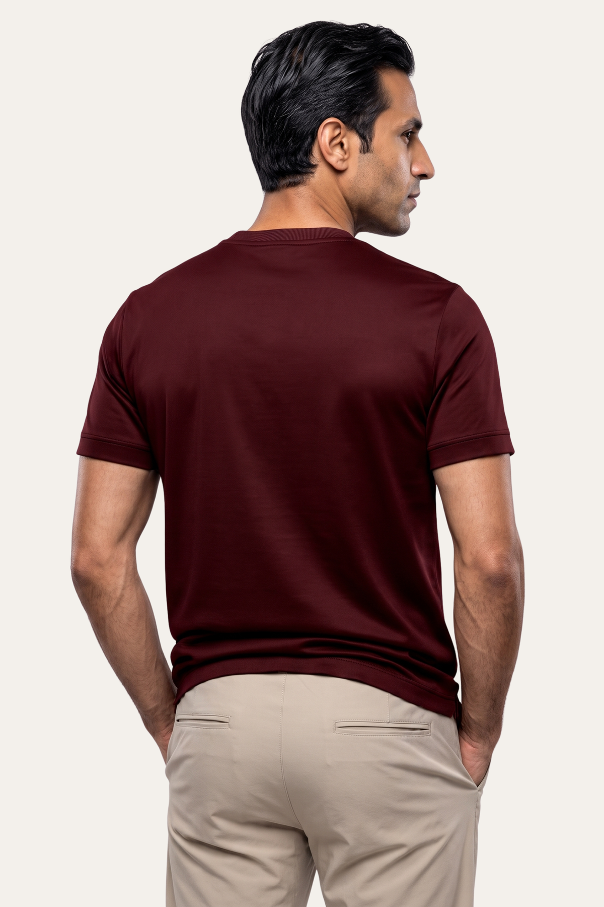 Burgundy Imperial Tee – Premium Mercerized Cotton T-Shirt