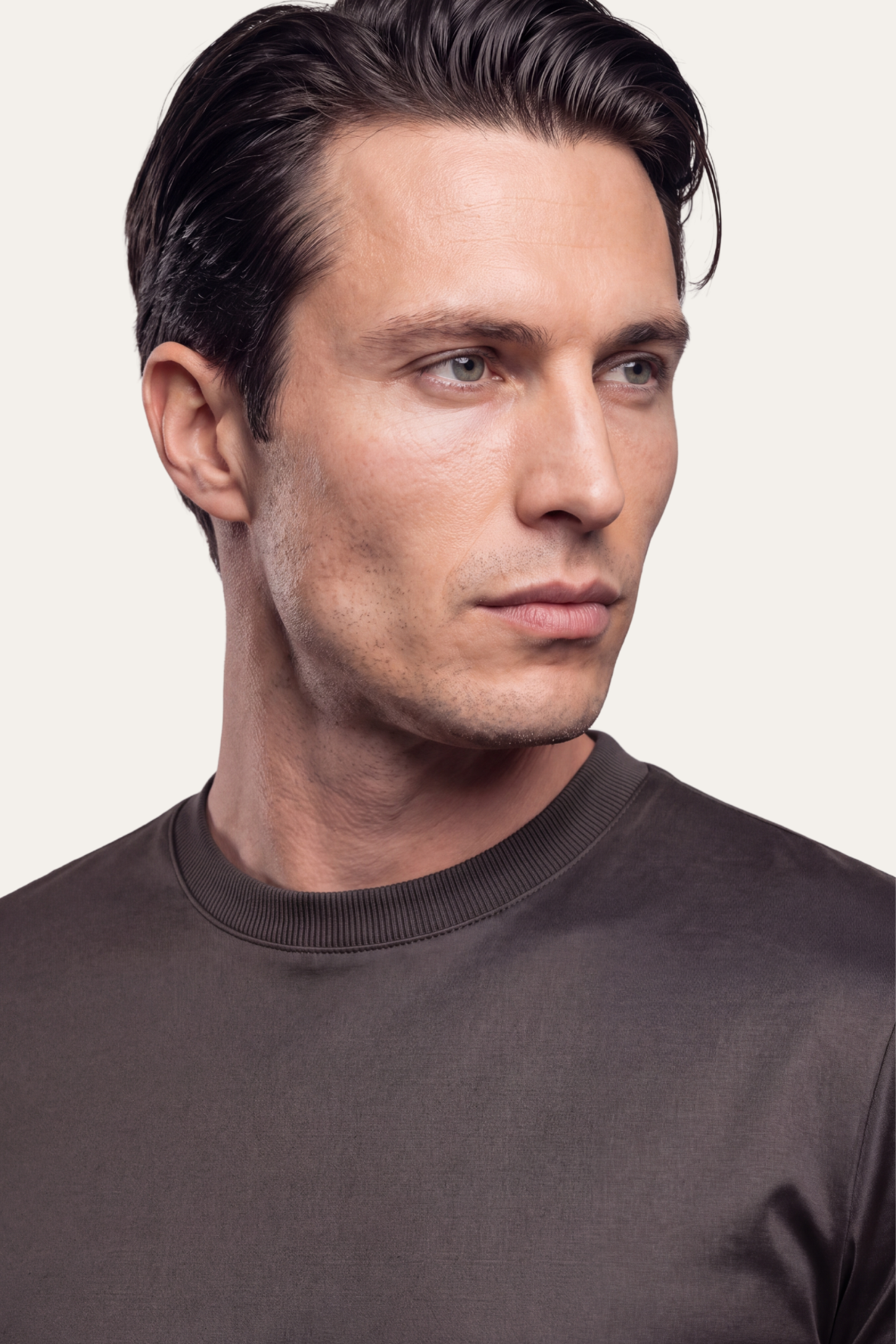 Grey Imperial Tee – Premium Mercerized Cotton T-Shirt