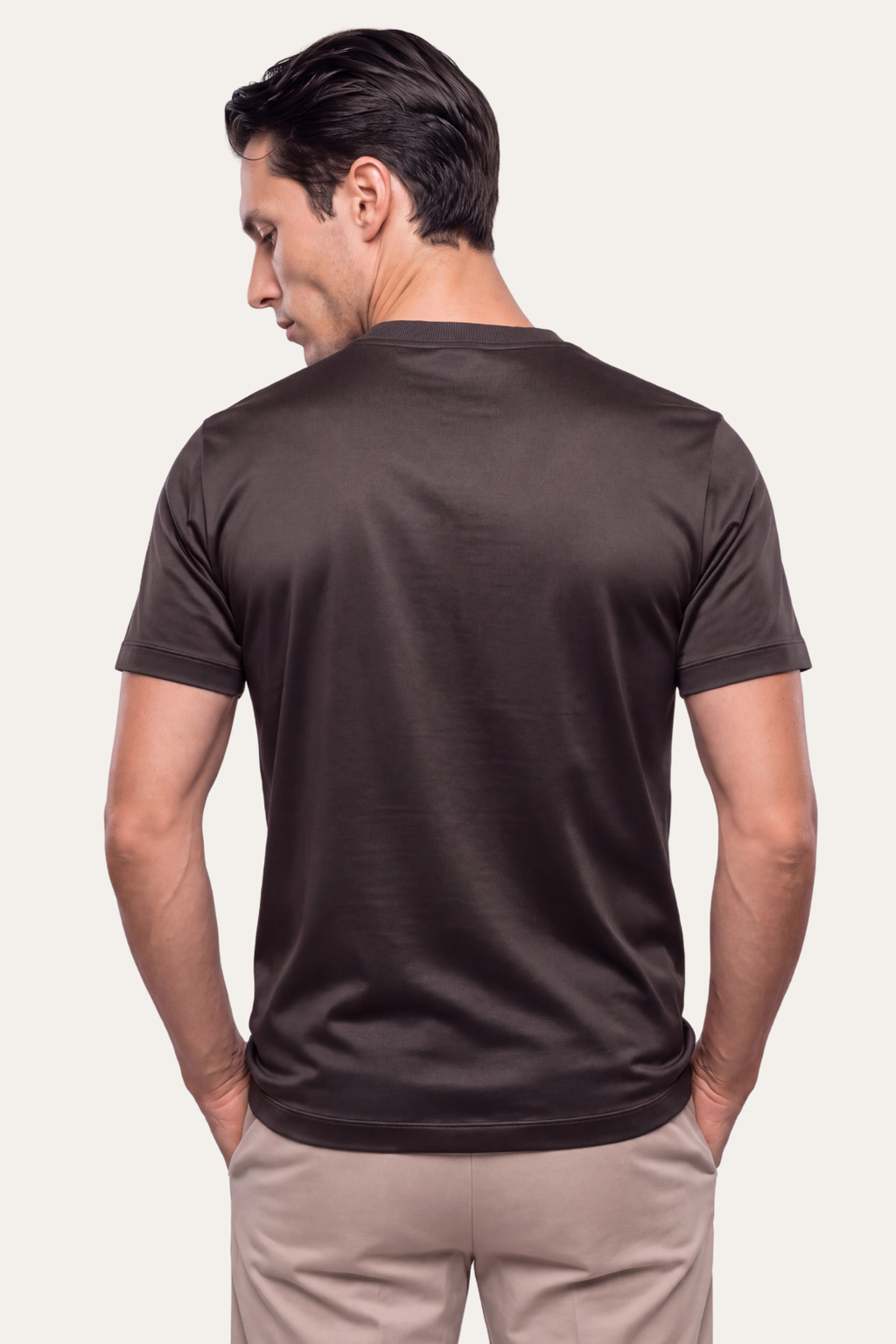 Grey Imperial Tee – Premium Mercerized Cotton T-Shirt