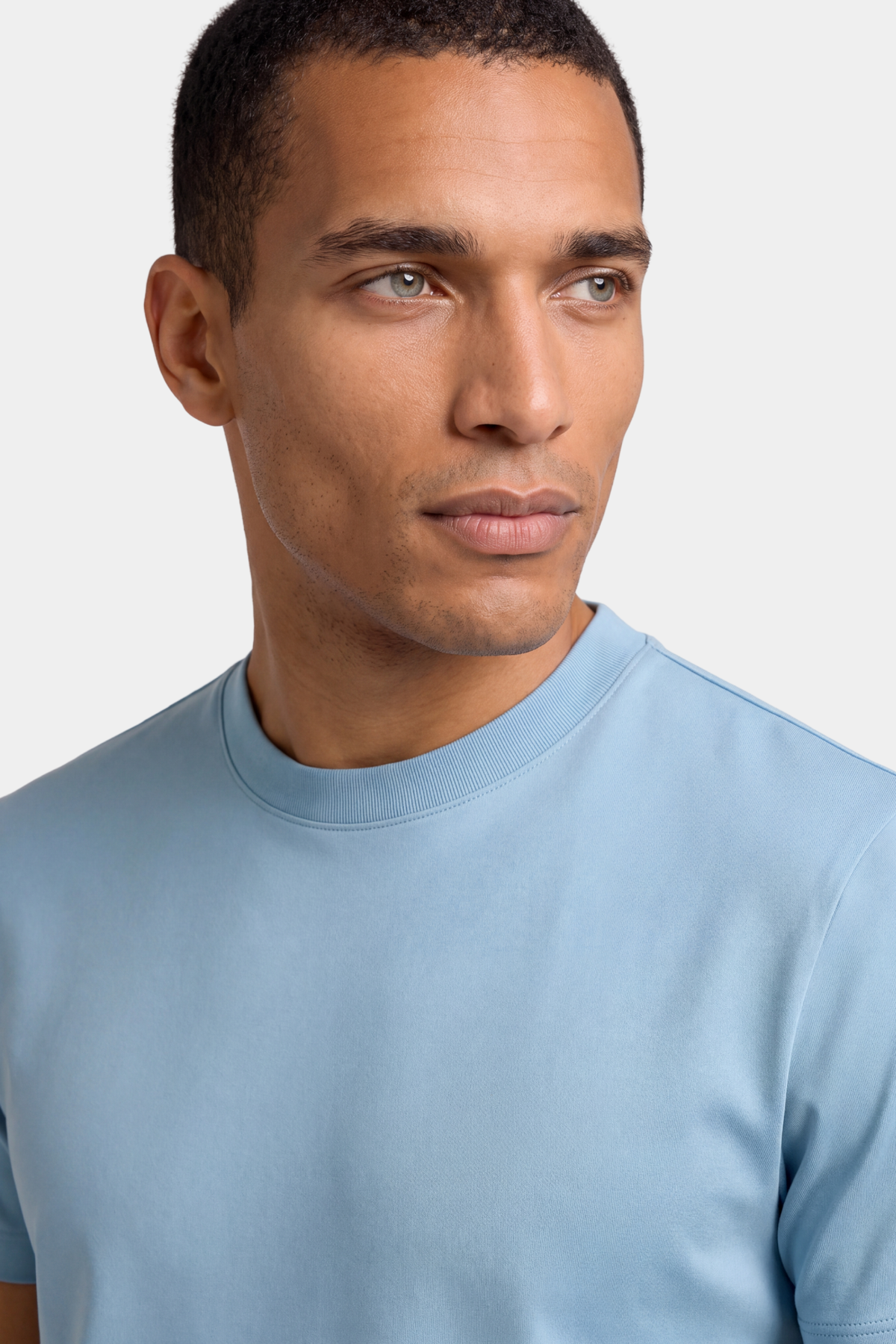 Ocean Blue Imperial Tee – Premium Mercerized Cotton T-Shirt