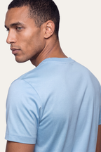 Ocean Blue Imperial Tee – Premium Mercerized Cotton T-Shirt