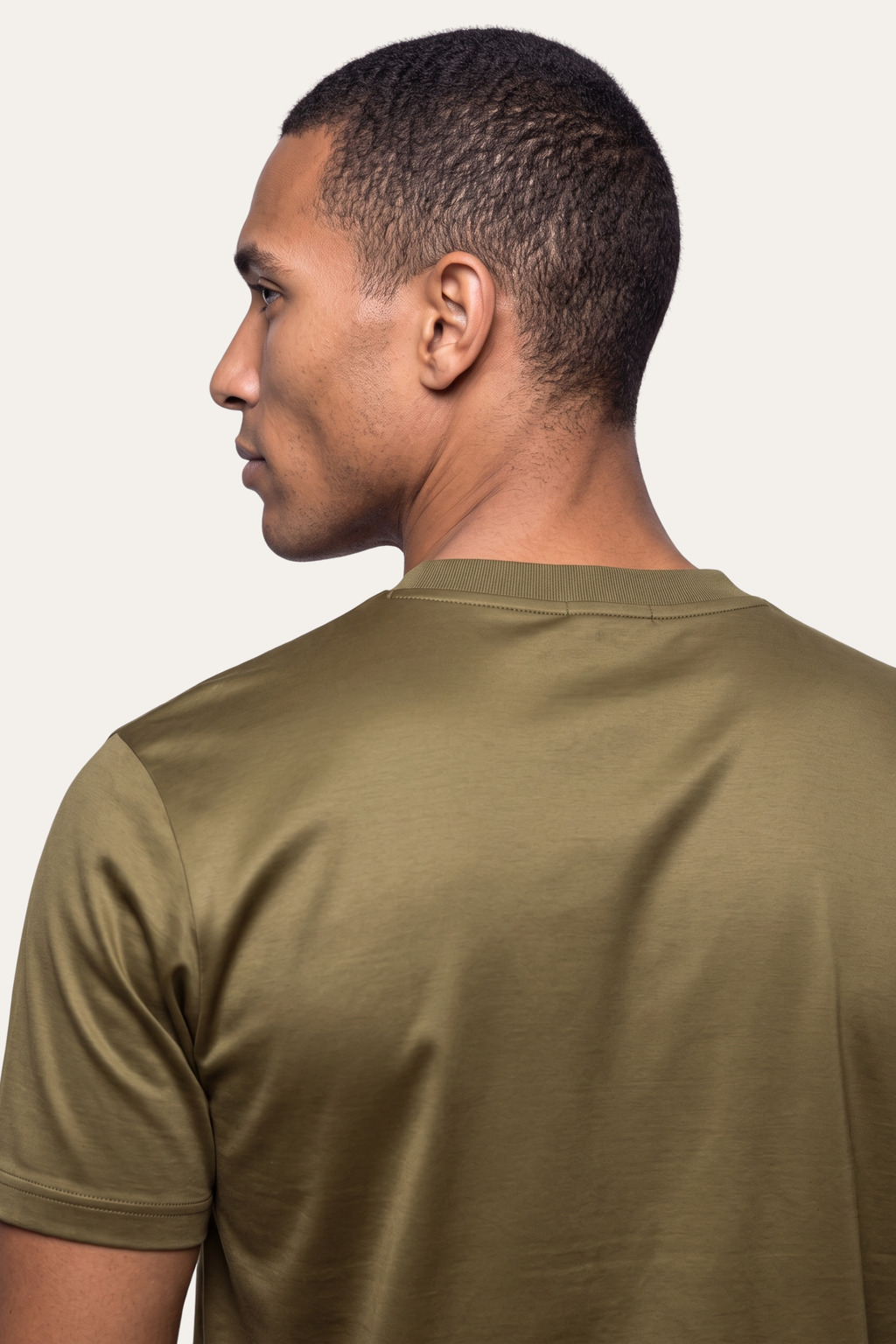Olive Imperial Tee – Premium Mercerized Cotton T-Shirt