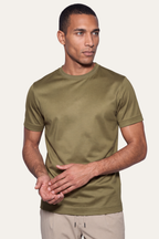 Olive Imperial Tee – Premium Mercerized Cotton T-Shirt