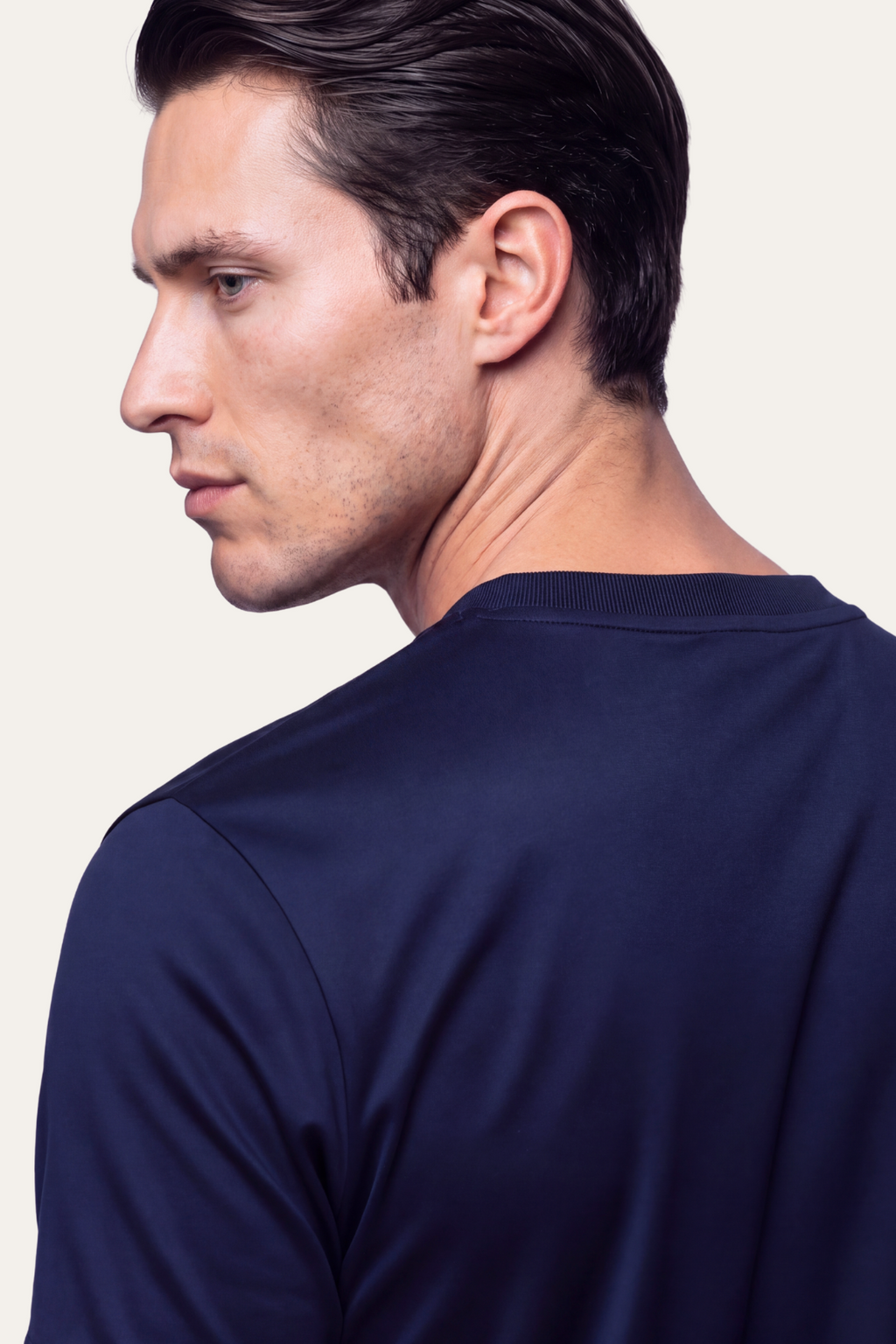 Navy Imperial Tee – Premium Mercerized Cotton T-Shirt