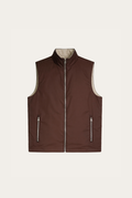 Brown Engineered Gilet – Reversible Lightweight Tech Gilet