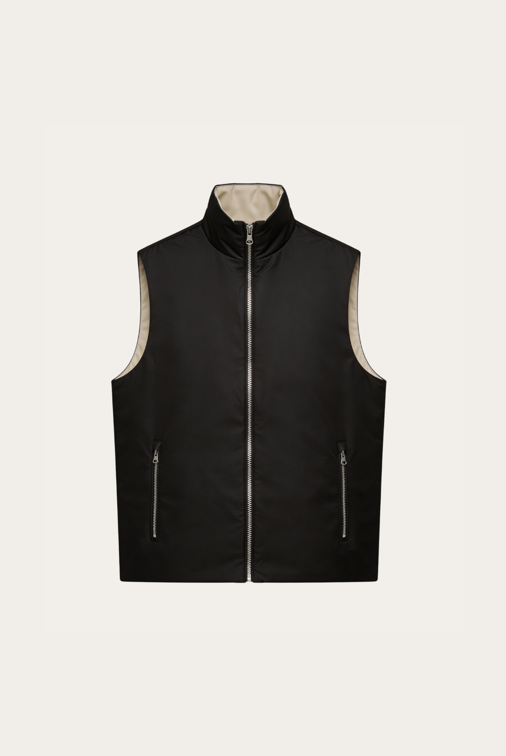 Black Engineered Gilet – Reversible Lightweight Tech Gilet