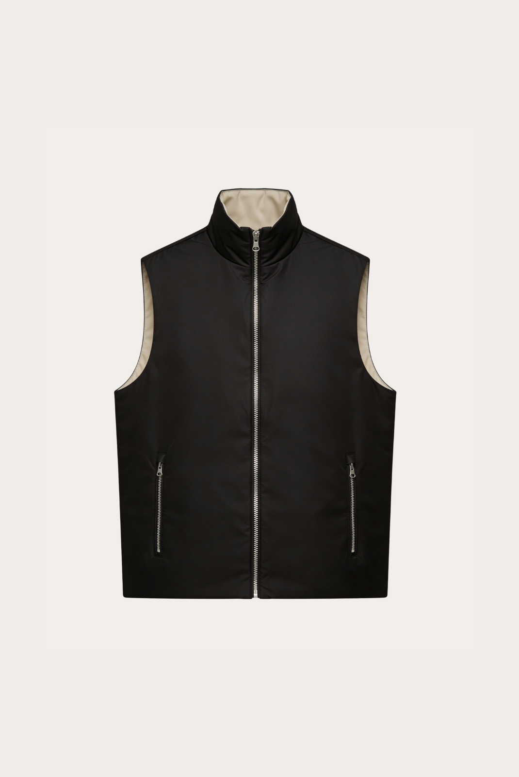 Black Engineered Gilet – Reversible Lightweight Tech Gilet