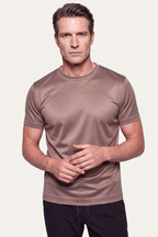 Taupe Imperial Tee – Premium Mercerized Cotton T-Shirt