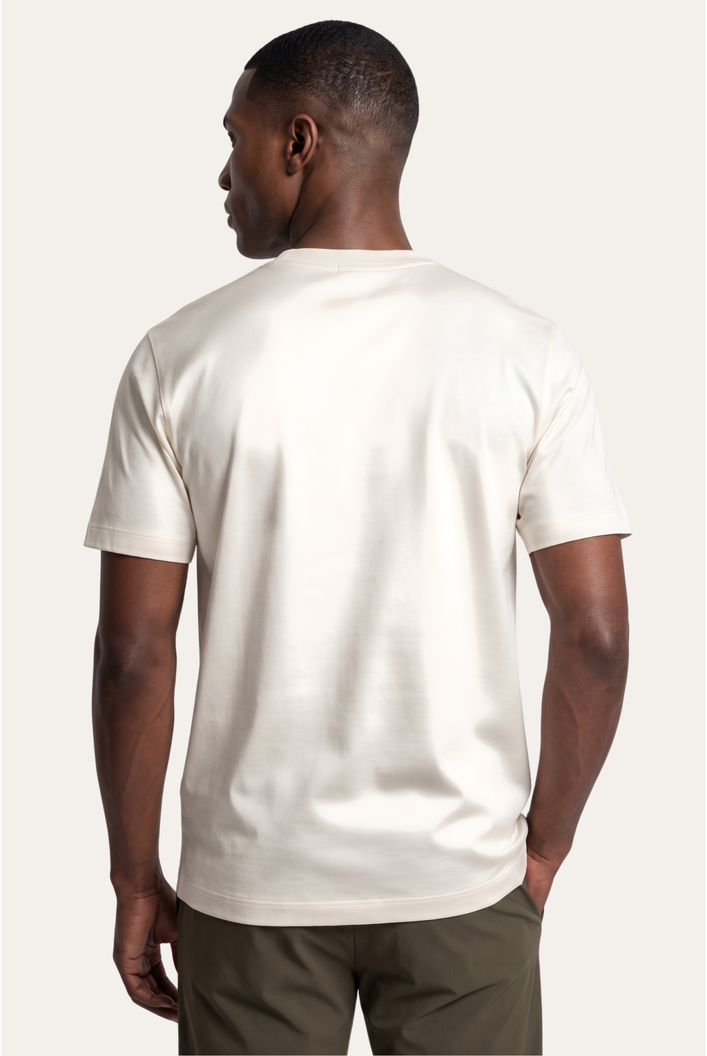 White Imperial Tee – Premium Mercerized Cotton T-Shirt