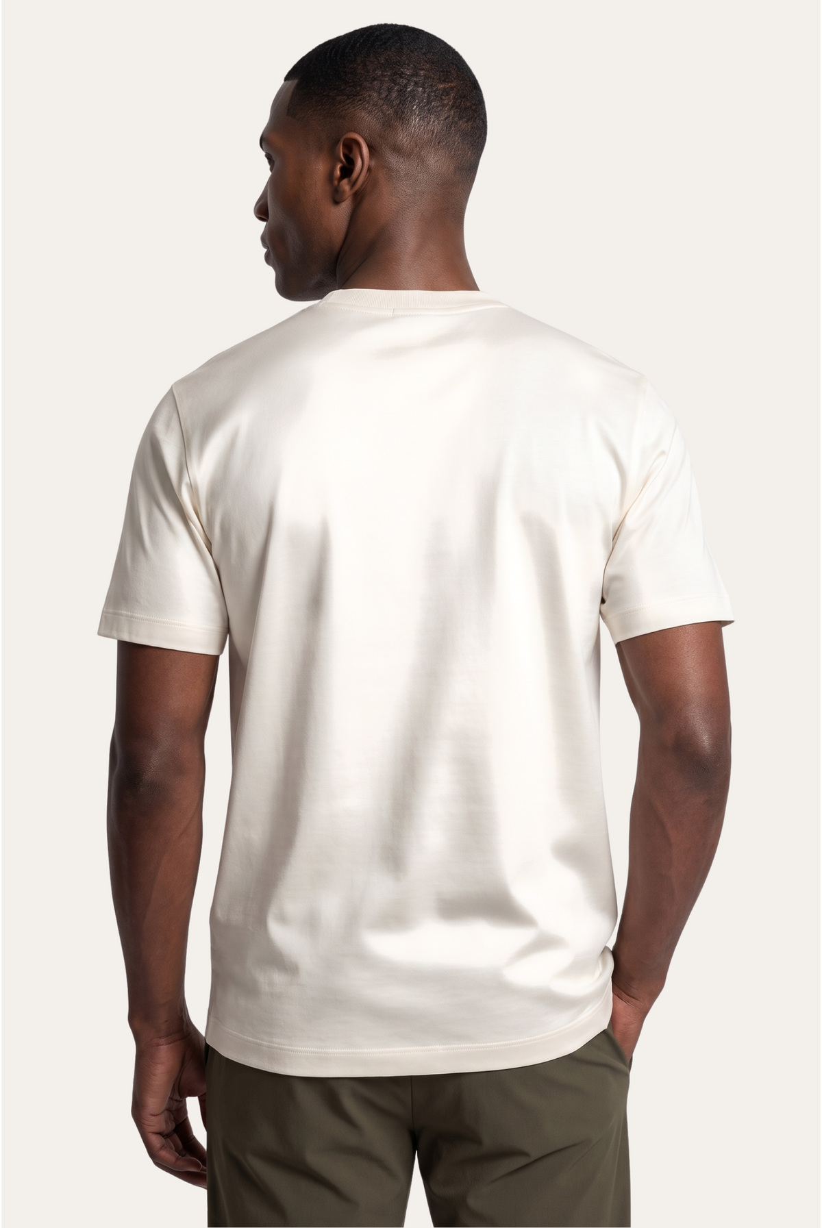 White Imperial Tee – Premium Mercerized Cotton T-Shirt