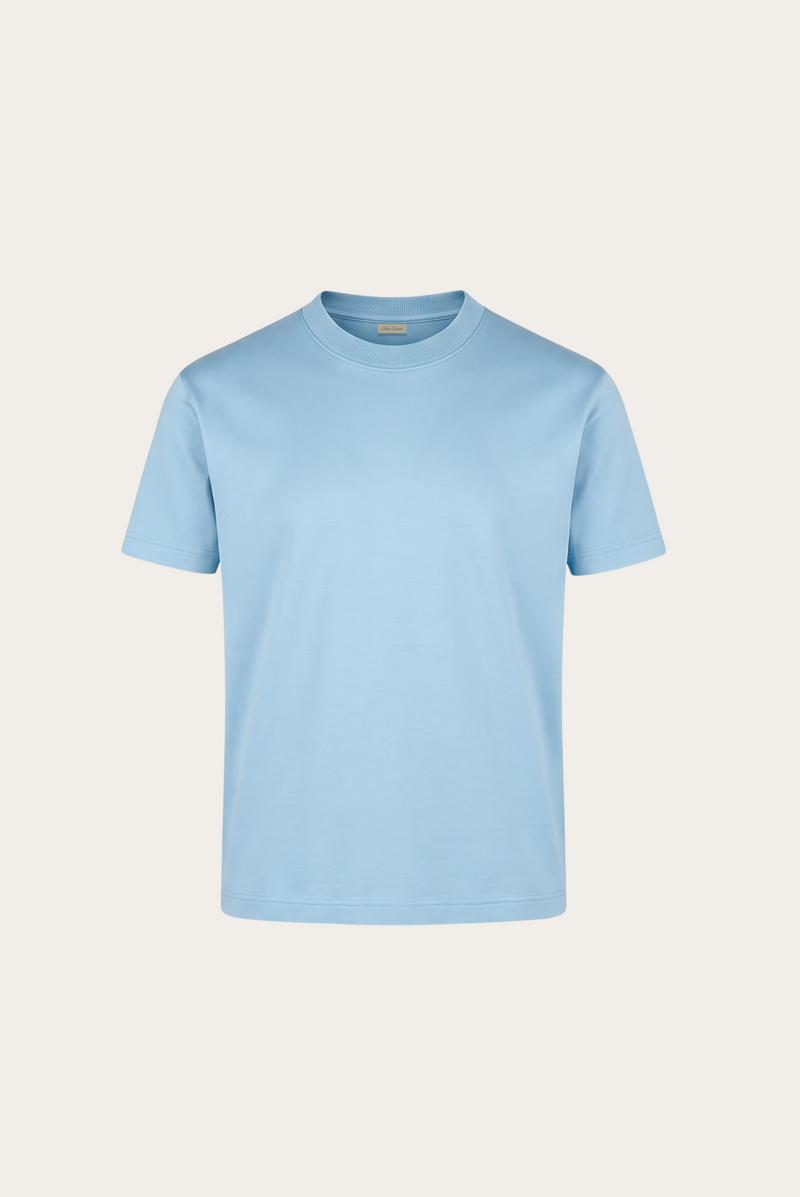 Ocean Blue Imperial Tee – Premium Mercerized Cotton T-Shirt